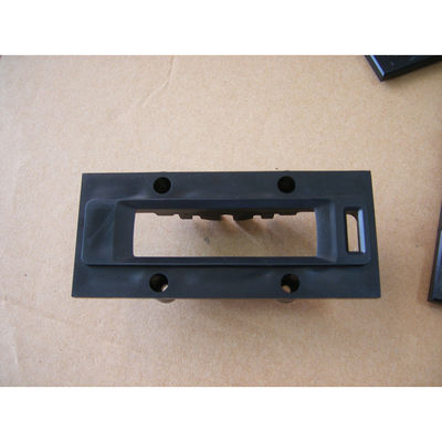 Custom Black Textured Injection Molded Chassis with Goloy HRA222F Material and Multi Cavity Tooling