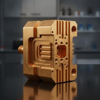 Beryllium Copper Cooling Insert Injection Mold with 105 W/mK Thermal Conductivity for Deep Core Pin Rapid Heat Removal